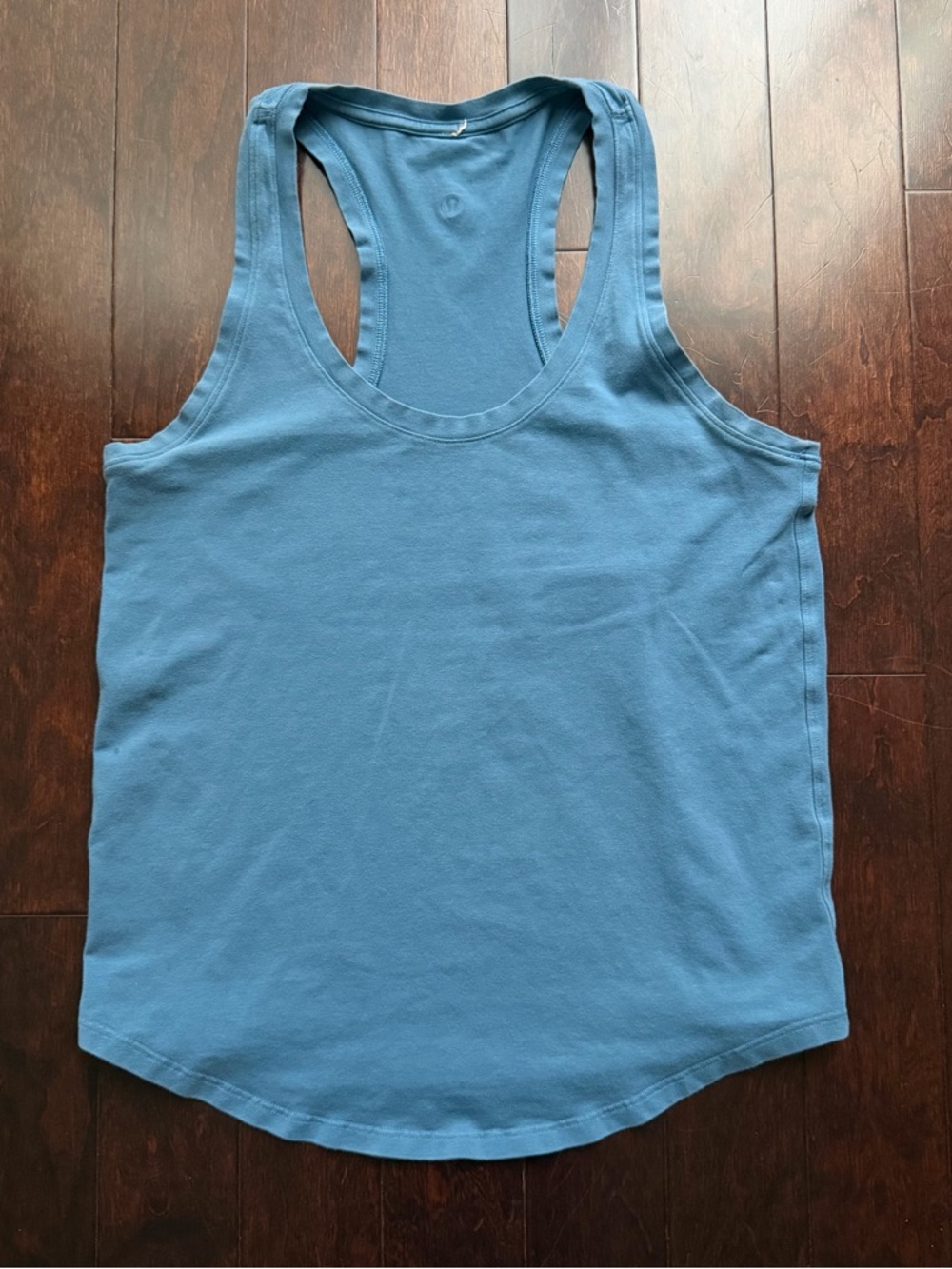 Lululemon Love Tank Blue Pima Cotton Racerback Size 4 or Small workout Gym